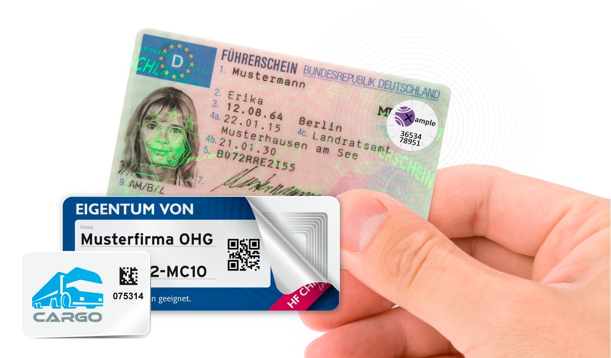 RFID Labels in unterschiedlichen Formaten