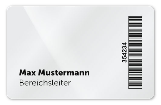 Plastikkarte mit DOD Personalisierung