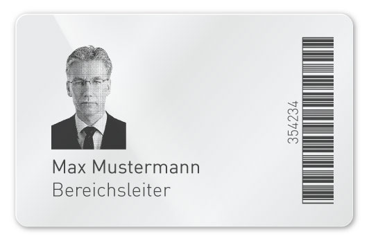 Plastikkarte mit Laser-Personalisierung