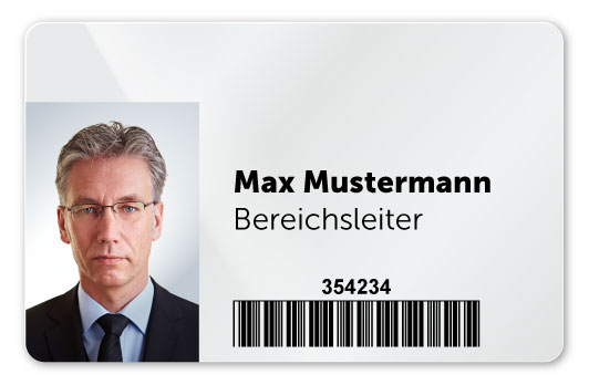 Plastikkarte mit Retransferdruck Personalisierung