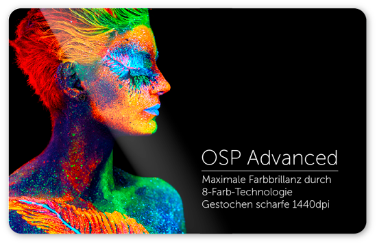 Brillante Druckfarben mit OSP-Advanced