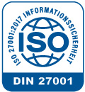 Logo ISO27001 Zertifizierung Informationssicherheit